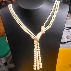 Antique Authentic Ivory bead necklace